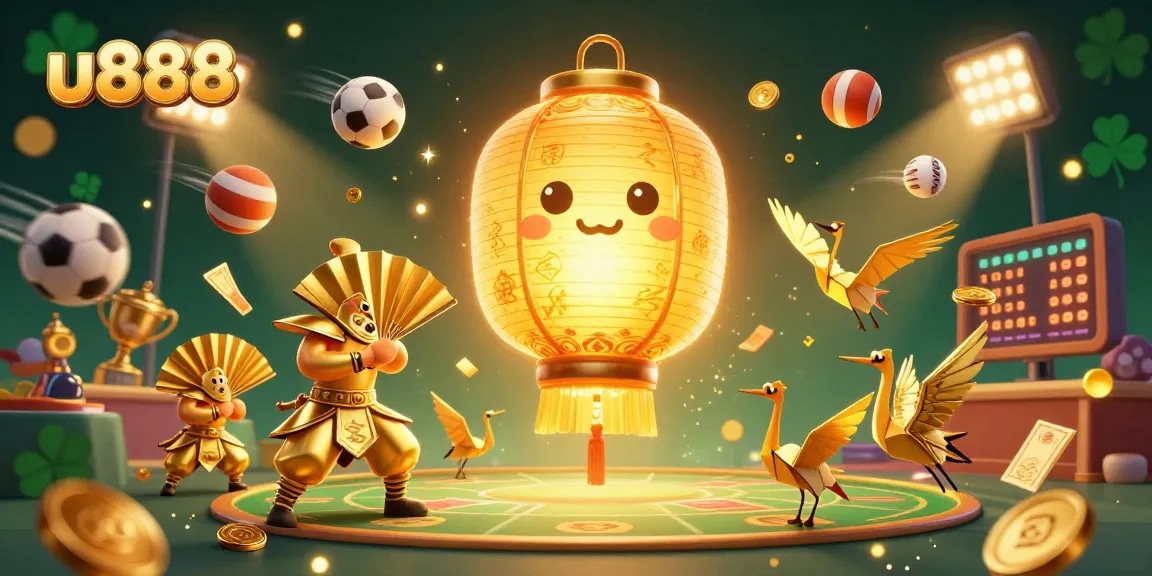 Experience the thrill of winning with u888, featuring golden lantern spirits and dynamic sports action!