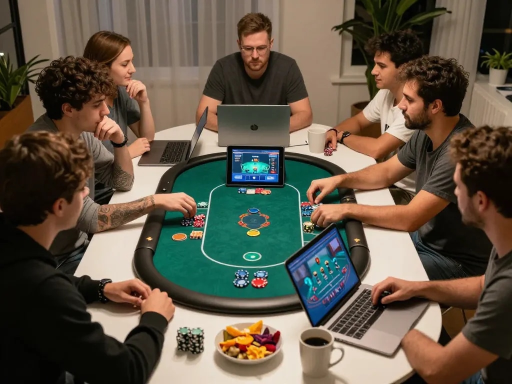 Engage in thrilling online poker with link tg88 on multiple devices and snacks around
