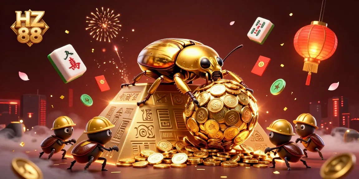 Spin the HZ 88 golden jackpot with a dynamic casino scene full of energy.