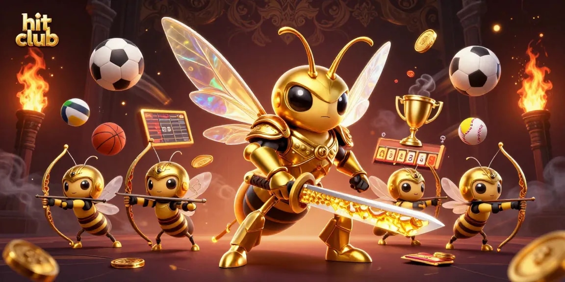 Engage with the hit club experience featuring vibrant 3D illustration and dynamic sports elements.