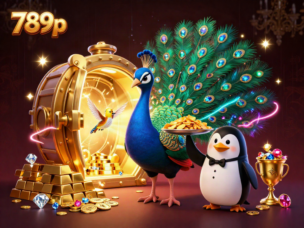 Experience the vibrant excitement of gambling at 789p with a stunning 3D casino scene.
