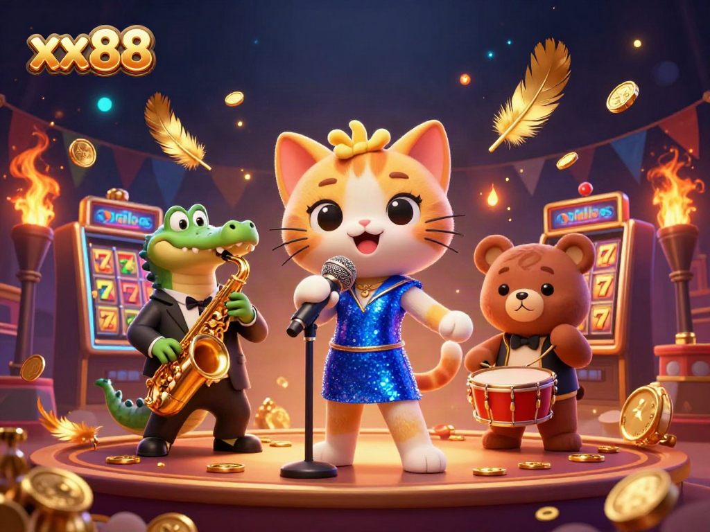 Experience exhilarating gameplay with the vibrant xx88 casino scene featuring iconic slot elements.