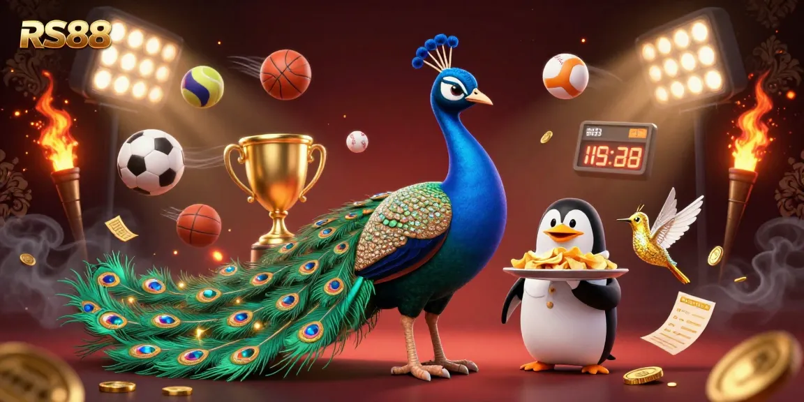 Experience thrilling action at RS88 with vibrant casino elements and energetic characters.