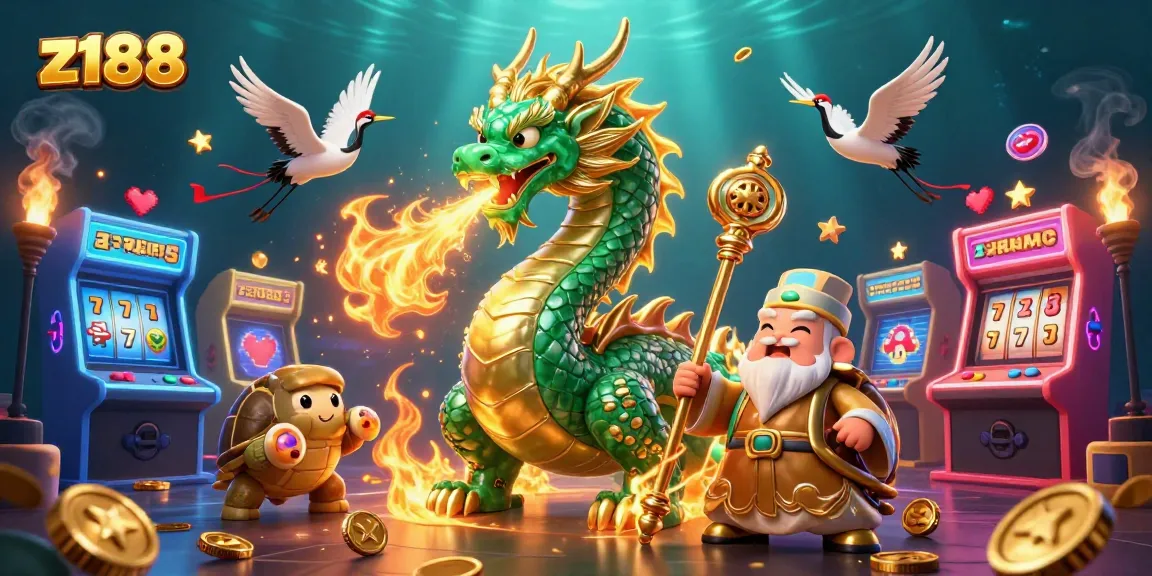 Engage with immersive casino gameplay at z188 featuring vibrant characters and dynamic game elements.