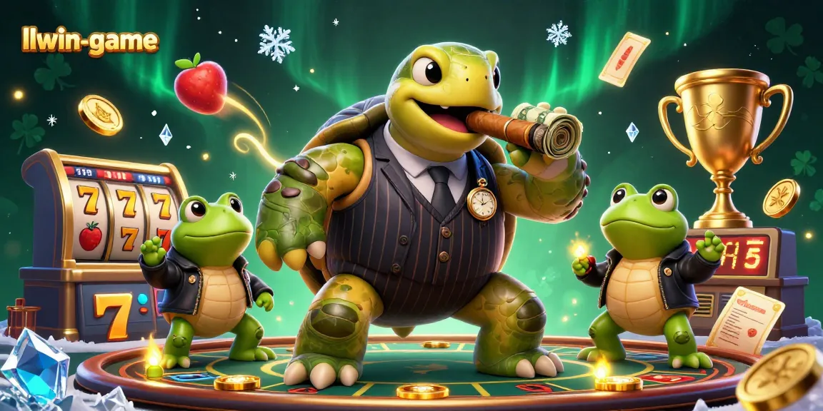 Experience thrilling action at llwin-game with a vibrant 3D casino scene featuring dynamic elements.