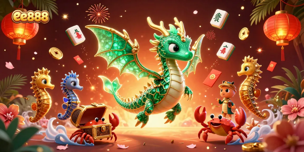 Experience winning moments with ee888 amid vibrant casino elements in a stunning 3D scene.