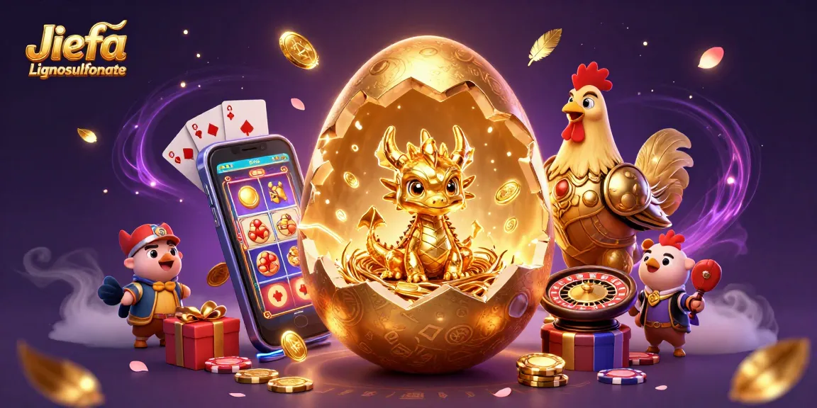 Engage with Jiefa Lignosulfonate in this vivid casino scene of winning big at the slots.