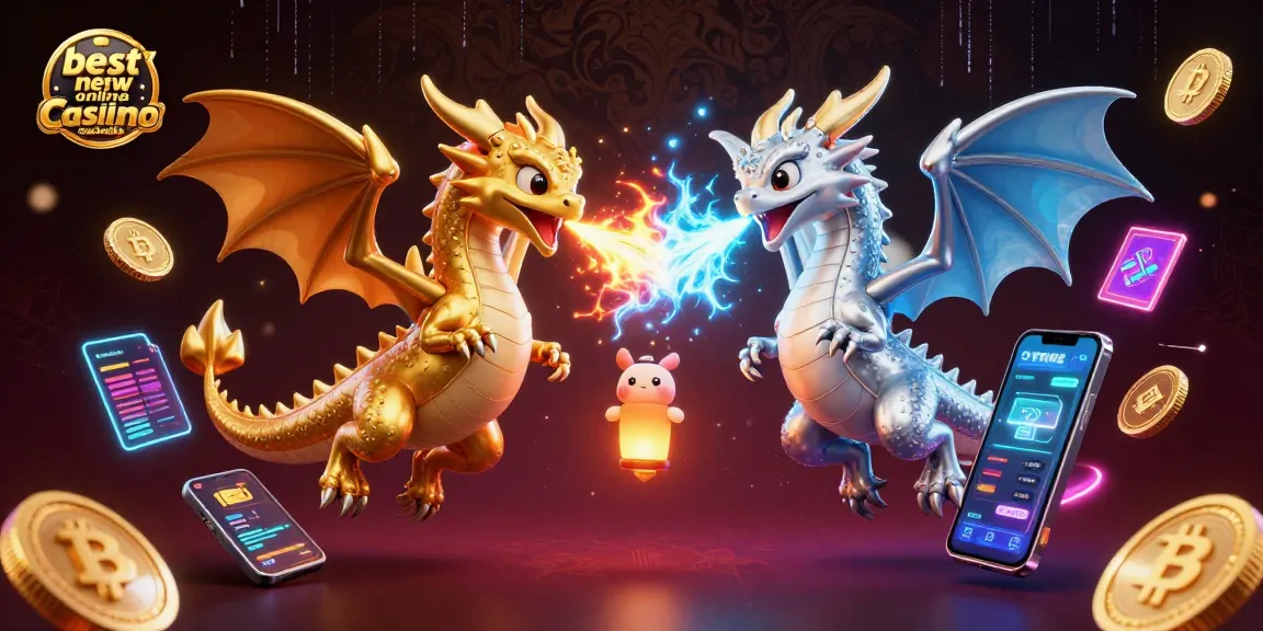 Experience the excitement at the best new online casino Australia with our vibrant 3D dragon illustration.